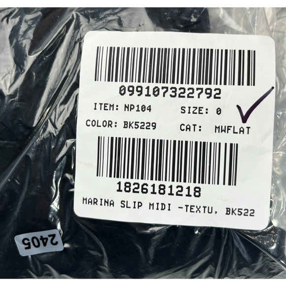 Madewell Ariana Midi Dress Size 0 Black Textured Empire Minimalist 90s Feminine - Picture 9 of 9